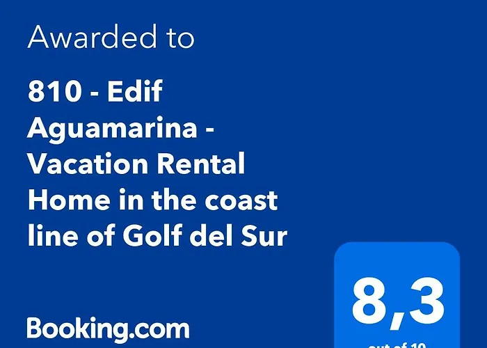 810 - Edif Aguamarina - Vacation In The Coast Line Of Golf Del Sur *